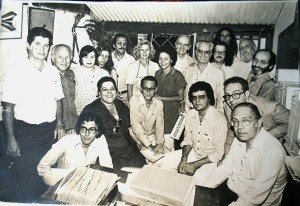 Reunião de poetas cariocas na então Livraria Muro (1980)